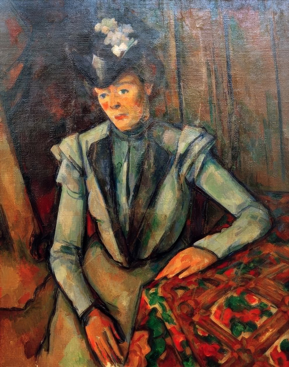 The Lady in Blue by Paul Cézanne