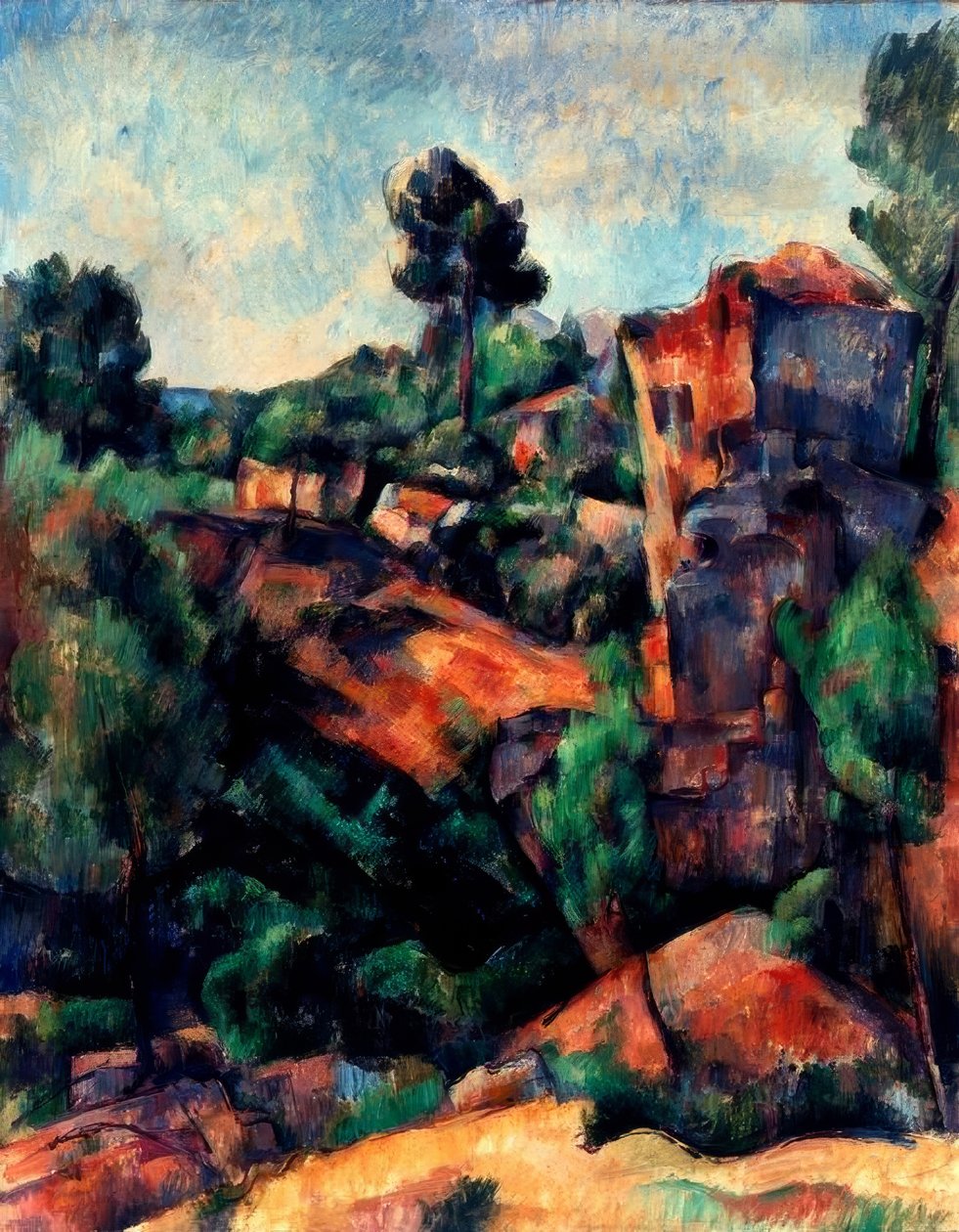 The Bibémus Quarry by Paul Cézanne
