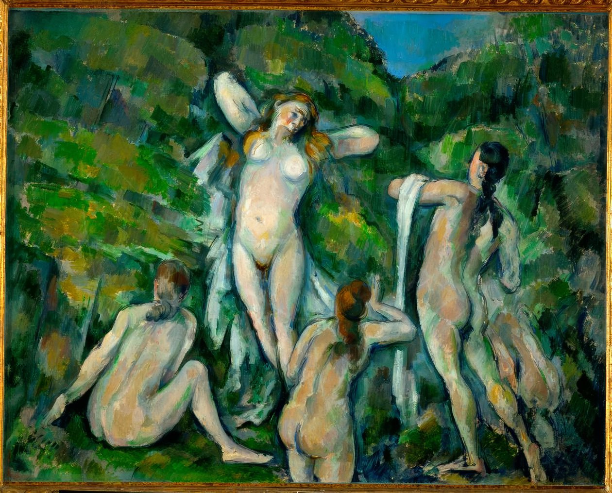 Four Bathers by Paul Cézanne