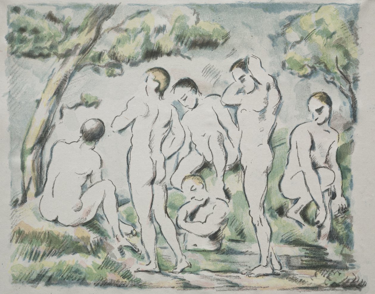 The Bathers by Paul Cézanne