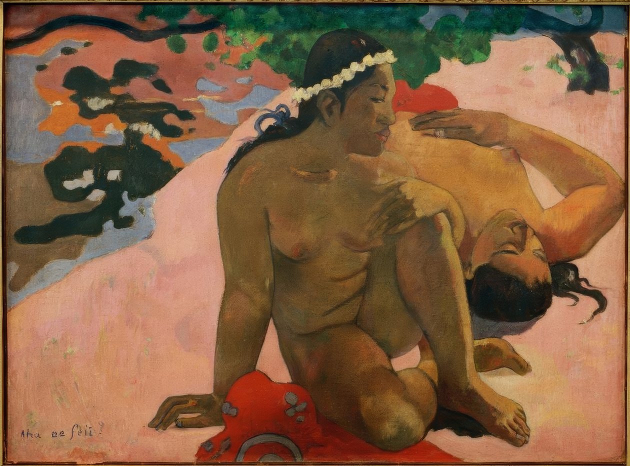 Aha oe feii? by Paul Gauguin