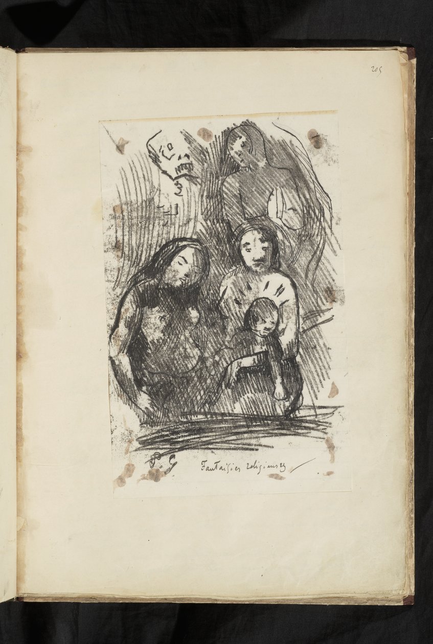 Before and After - Nativity Fragment by Paul Gauguin