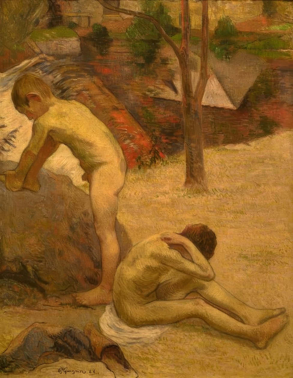 Bathing Breton Boys by Paul Gauguin