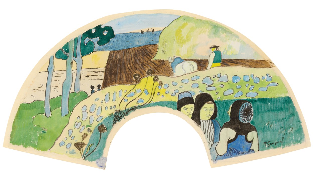 Breton Scene by Paul Gauguin