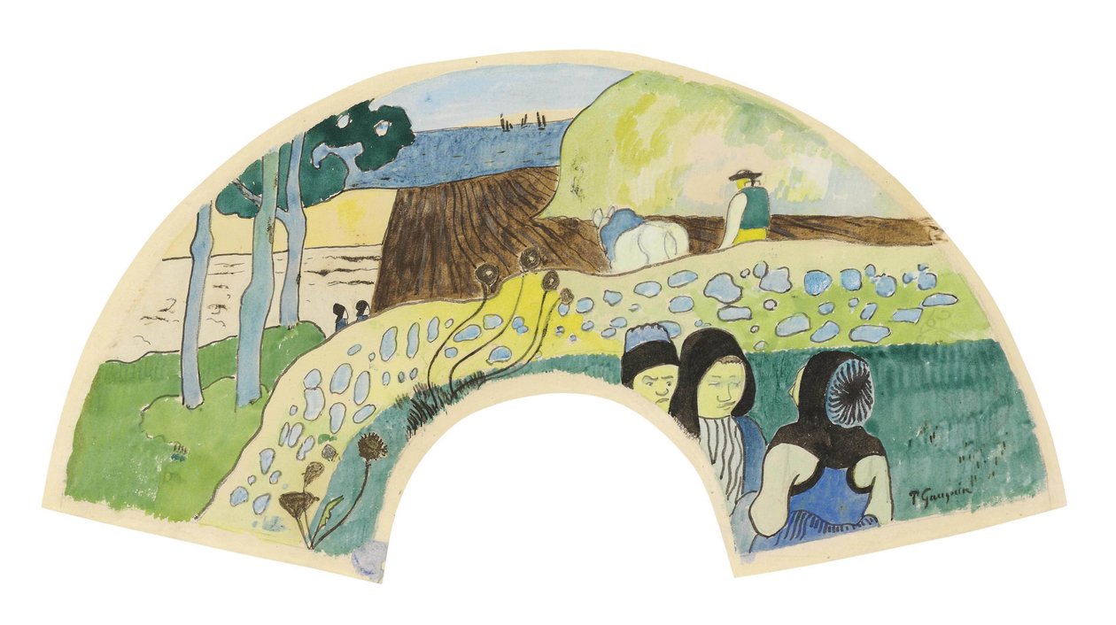 Breton Scene by Paul Gauguin