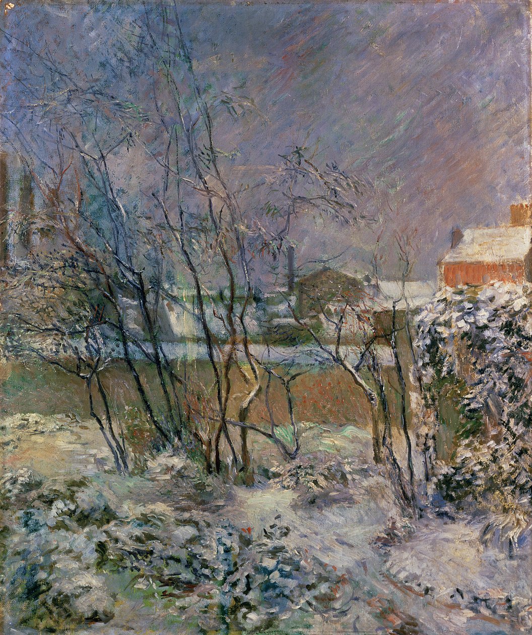 Garden in Snow by Paul Gauguin