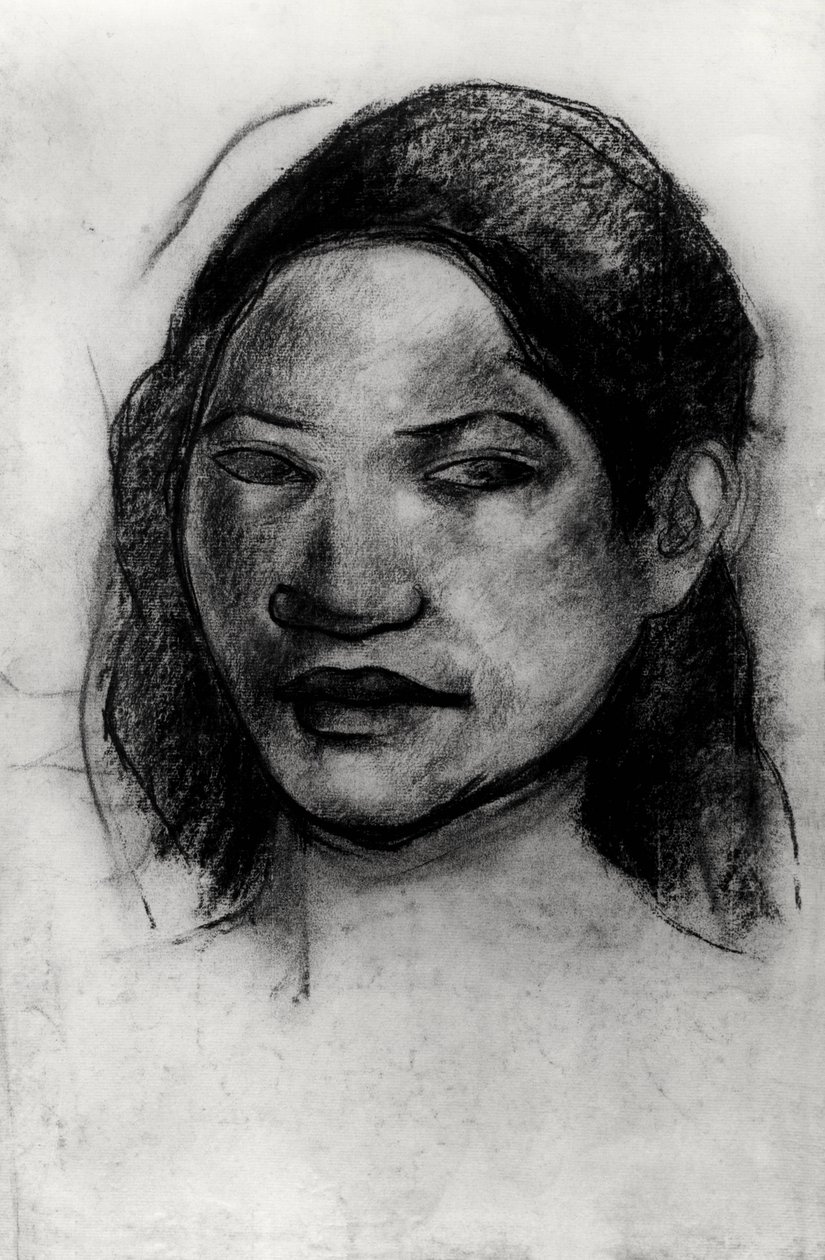 Head of a Tahitian by Paul Gauguin