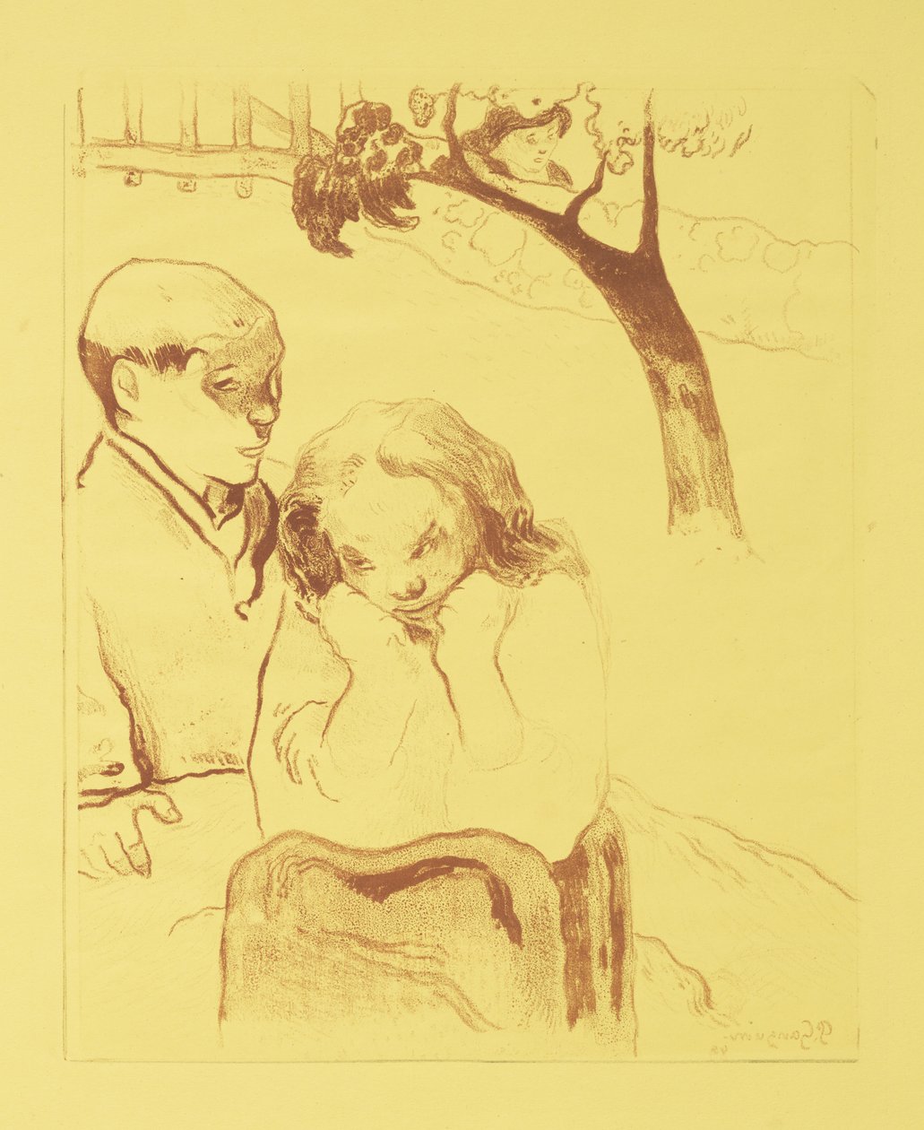 Human Misery by Paul Gauguin