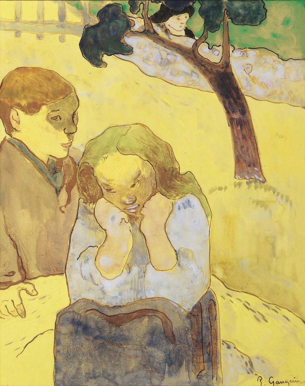 Human Misery by Paul Gauguin
