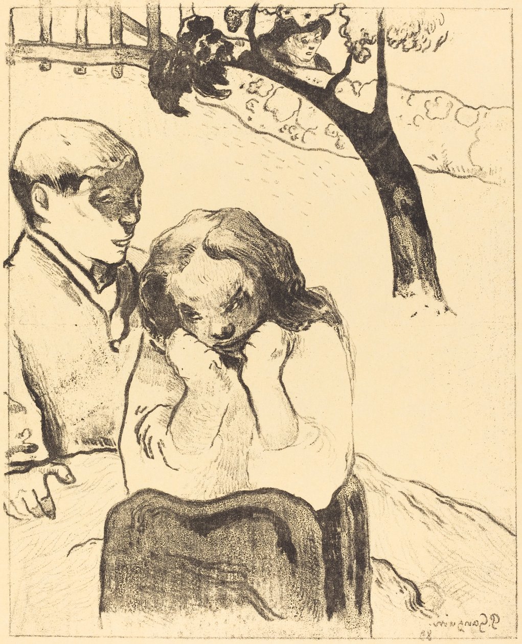 Human Sorrow by Paul Gauguin