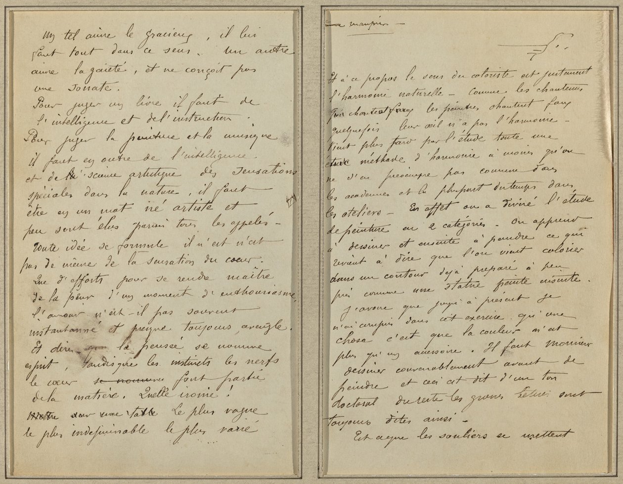 Manuscript Pages by Paul Gauguin
