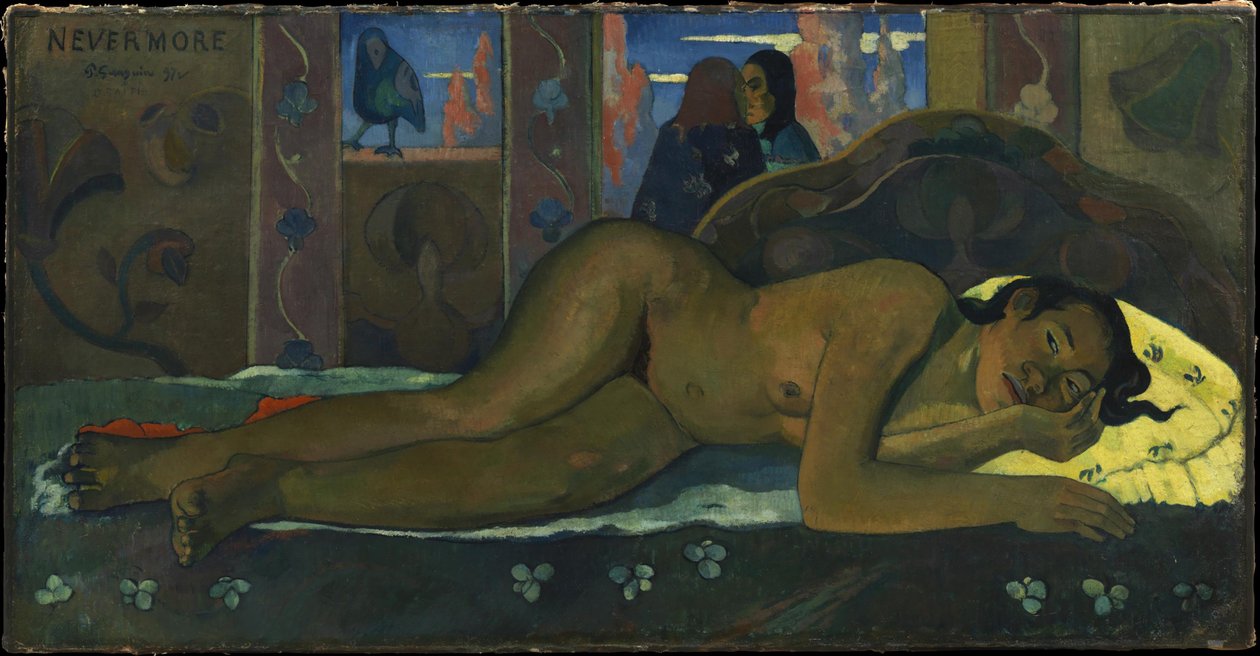 Nevermore, 1897 by Paul Gauguin