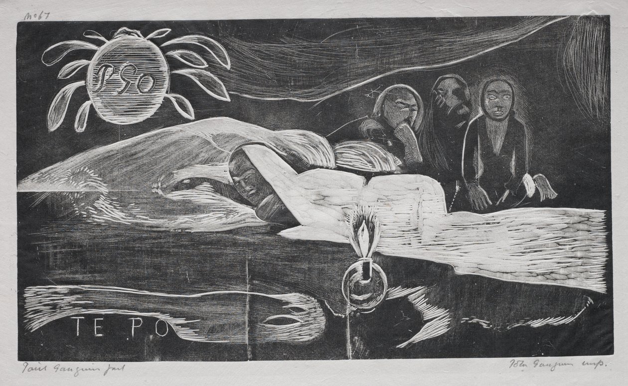 Noa Noa: Te Po (Eternal Night) by Paul Gauguin