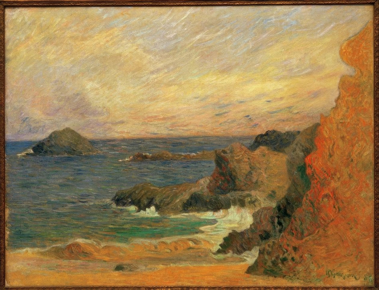 Rocks by the Sea by Paul Gauguin