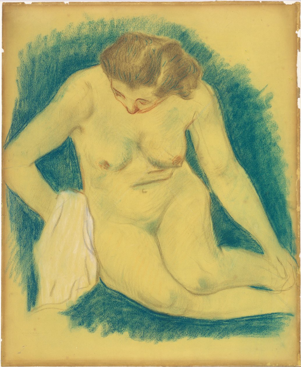 Seated Nude Seen from Above by Paul Gauguin