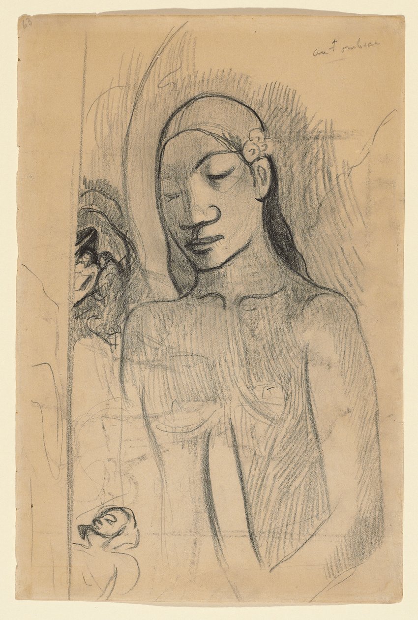 Tahitian Figure by Paul Gauguin