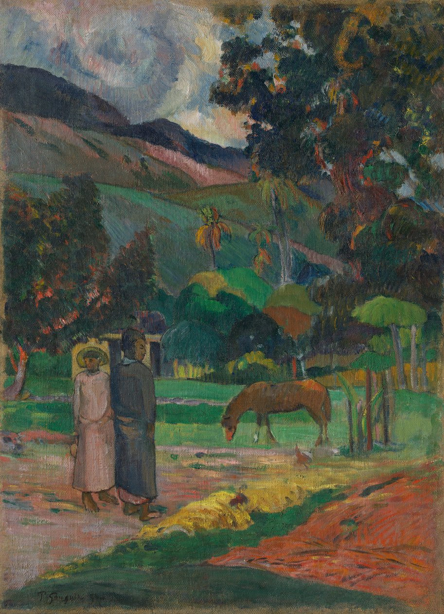 Tahitian Landscape, 1892 by Paul Gauguin