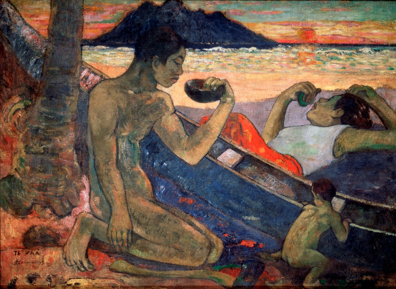 The Canoe by Paul Gauguin