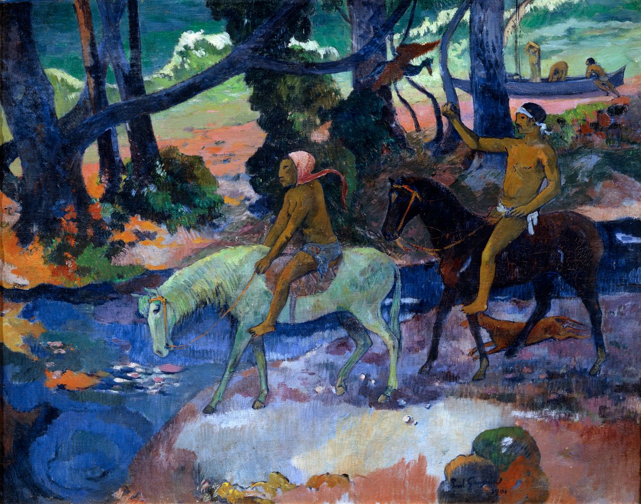 The Ford The Flight by Paul Gauguin