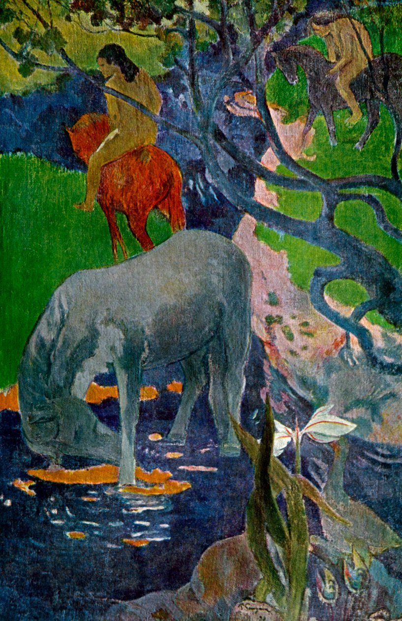The White Horse by Paul Gauguin