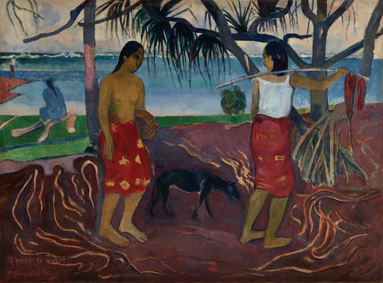 Under the Pandanus by Paul Gauguin