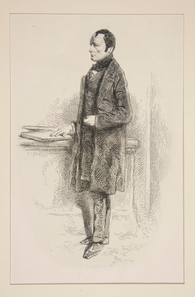Paul Delaroche by Paul Gavarni