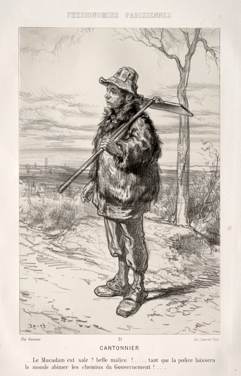 Road Worker by Paul Gavarni