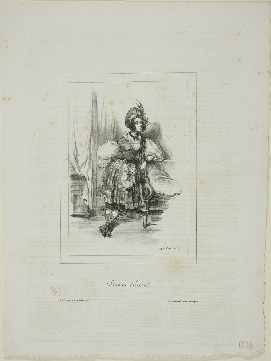 Scottish Costume by Paul Gavarni