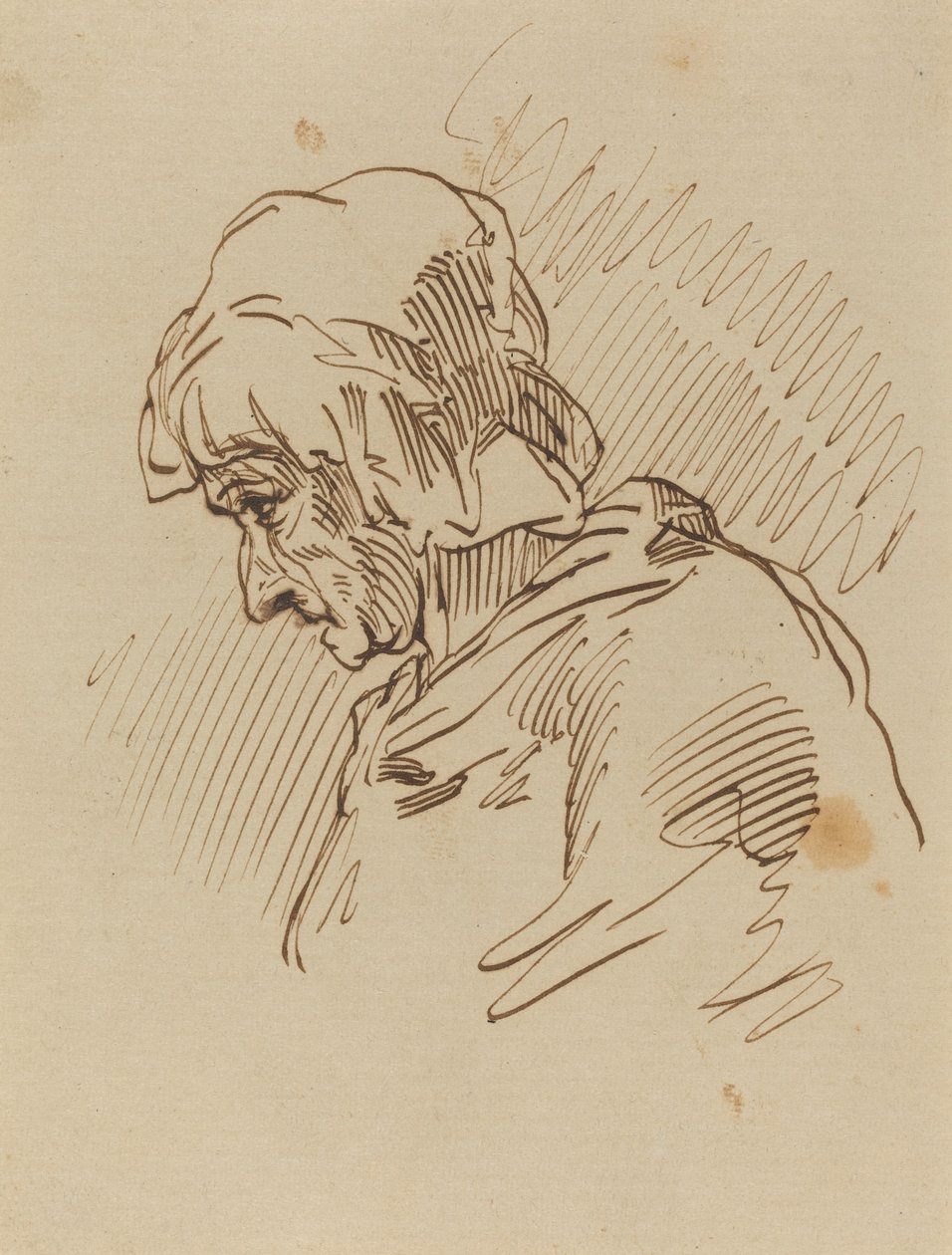 Head of a Woman by Paul Gavarni