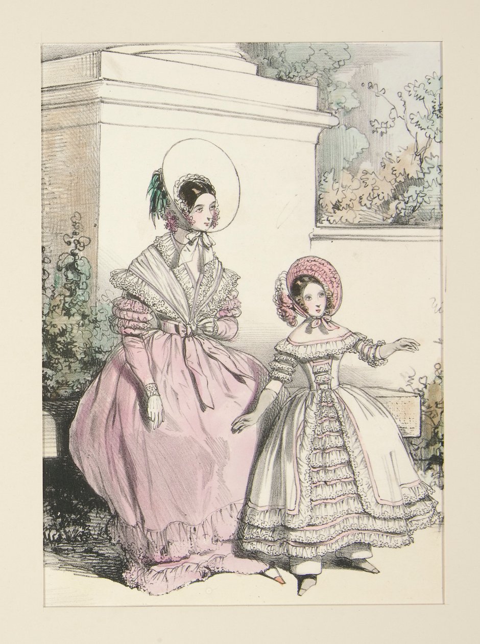 July 1838. Dress in Surat Muslin by Paul Gavarni