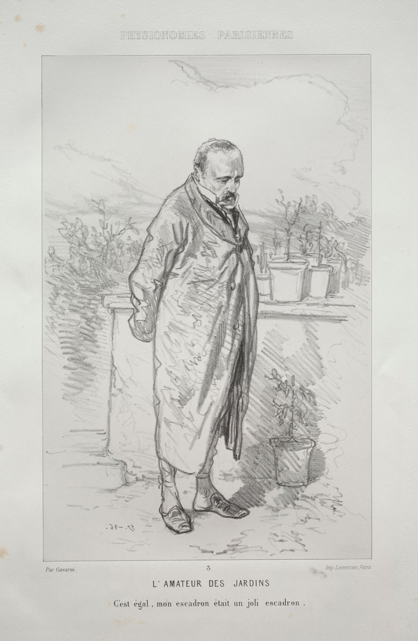 The Garden Enthusiast by Paul Gavarni
