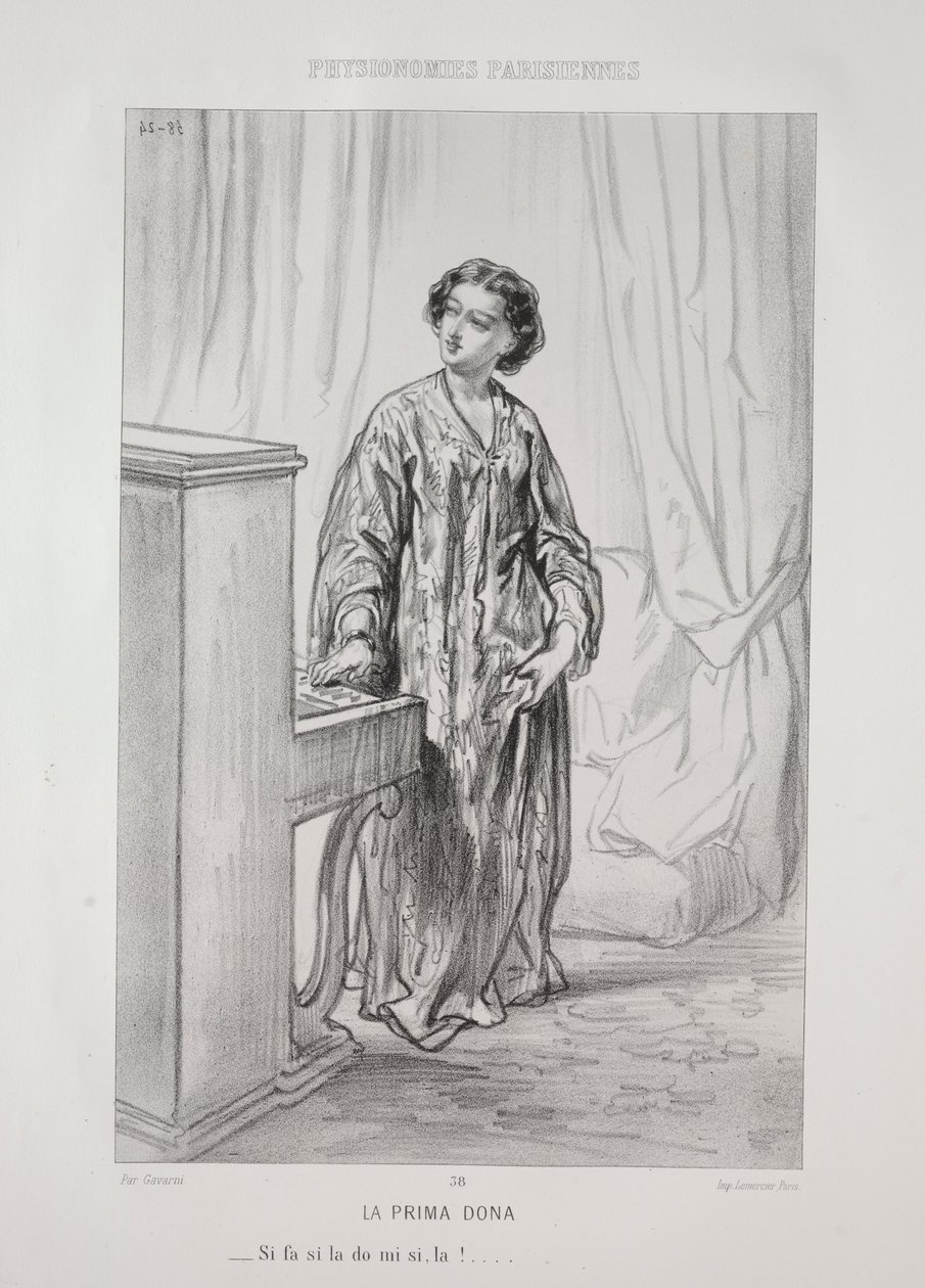 The Prima Donna by Paul Gavarni