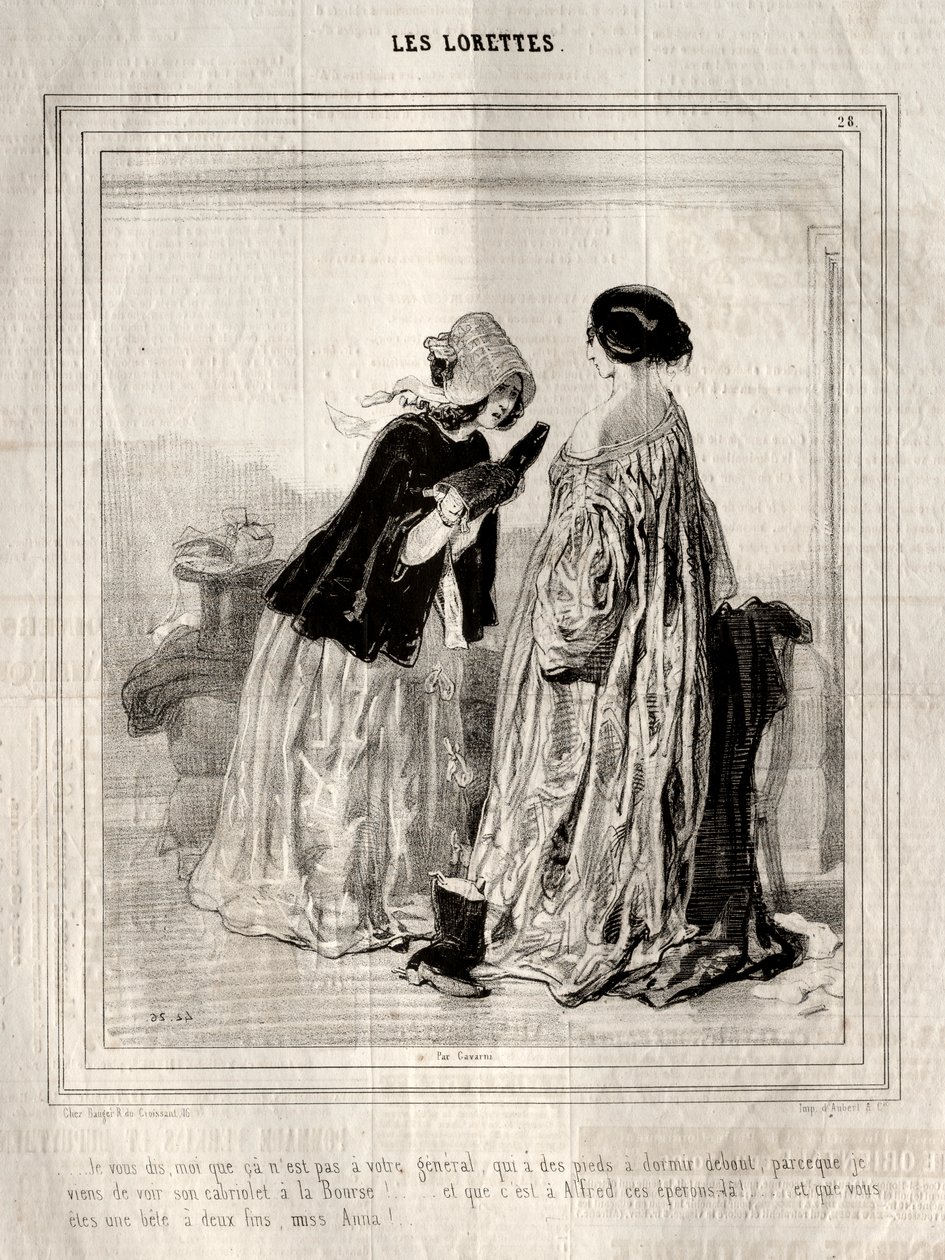 Les Lorettes by Paul Gavarni