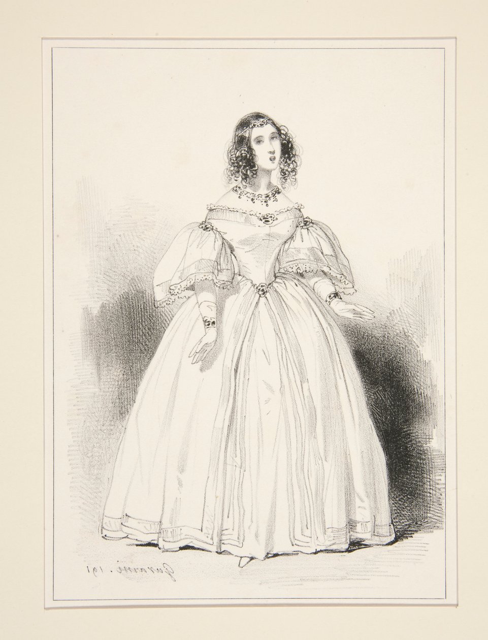 Mme. Anna Thillon by Paul Gavarni