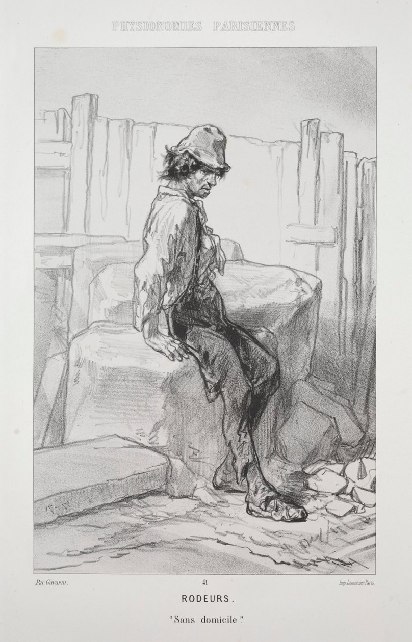 Rodeurs by Paul Gavarni