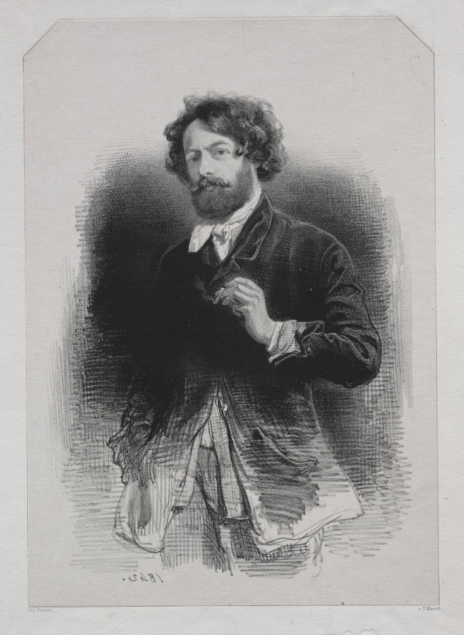 Self-Portrait by Paul Gavarni