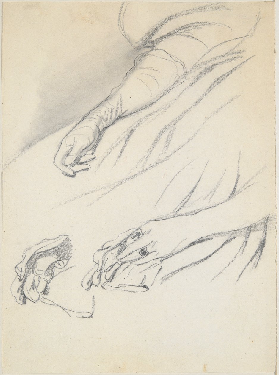 Studies of Hands by Paul Gavarni