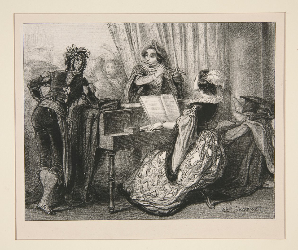 A Costume Ball by Paul Gavarni