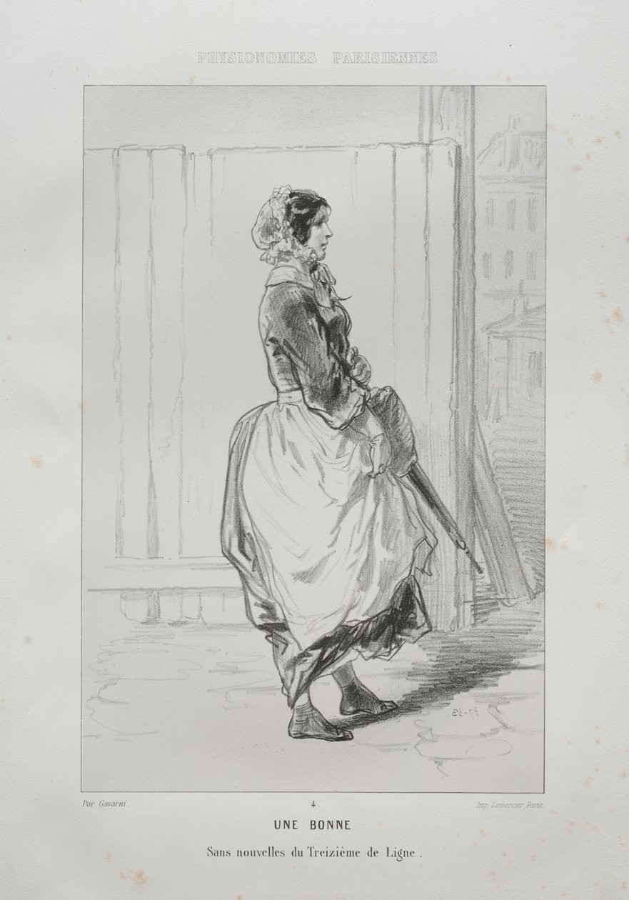 A Maid by Paul Gavarni