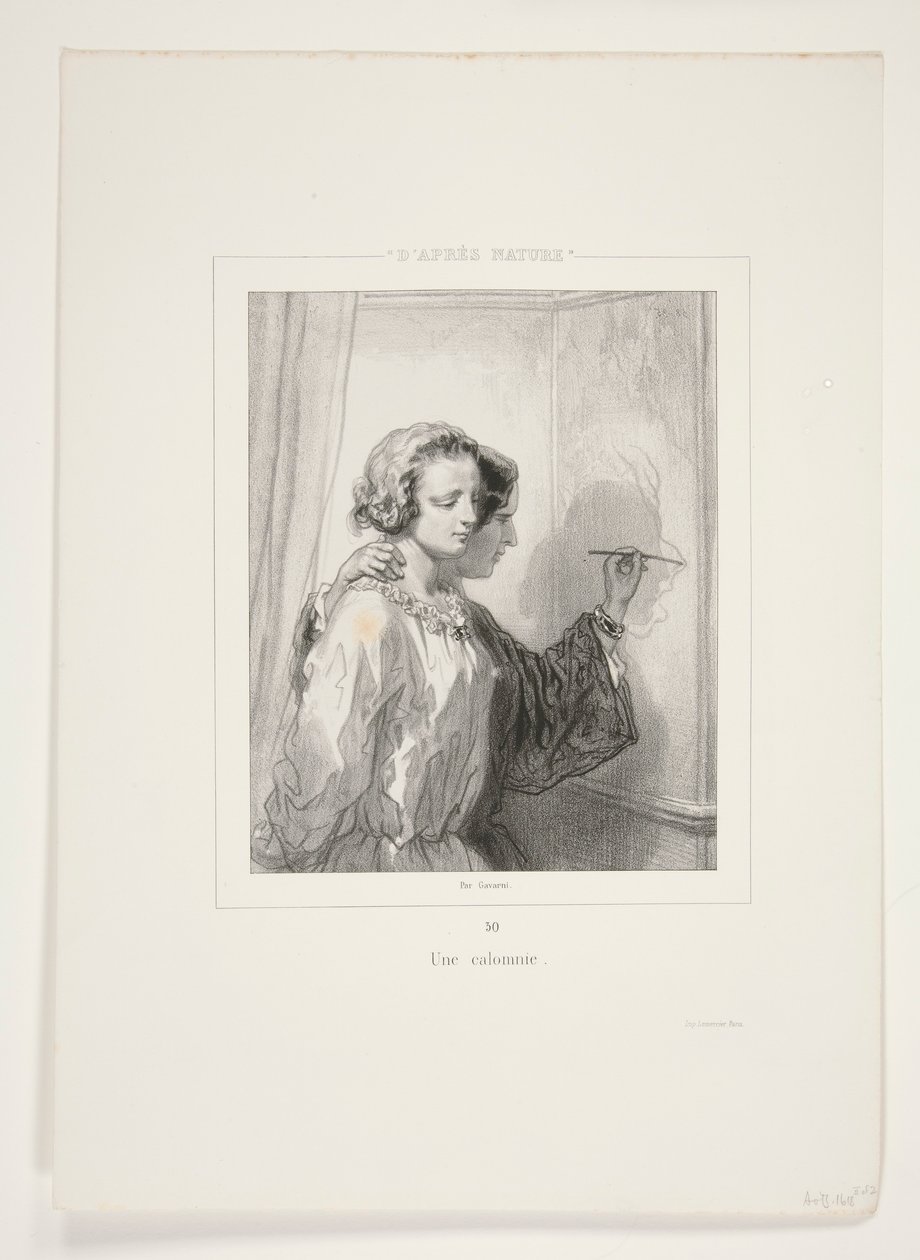 A Calumny by Paul Gavarni