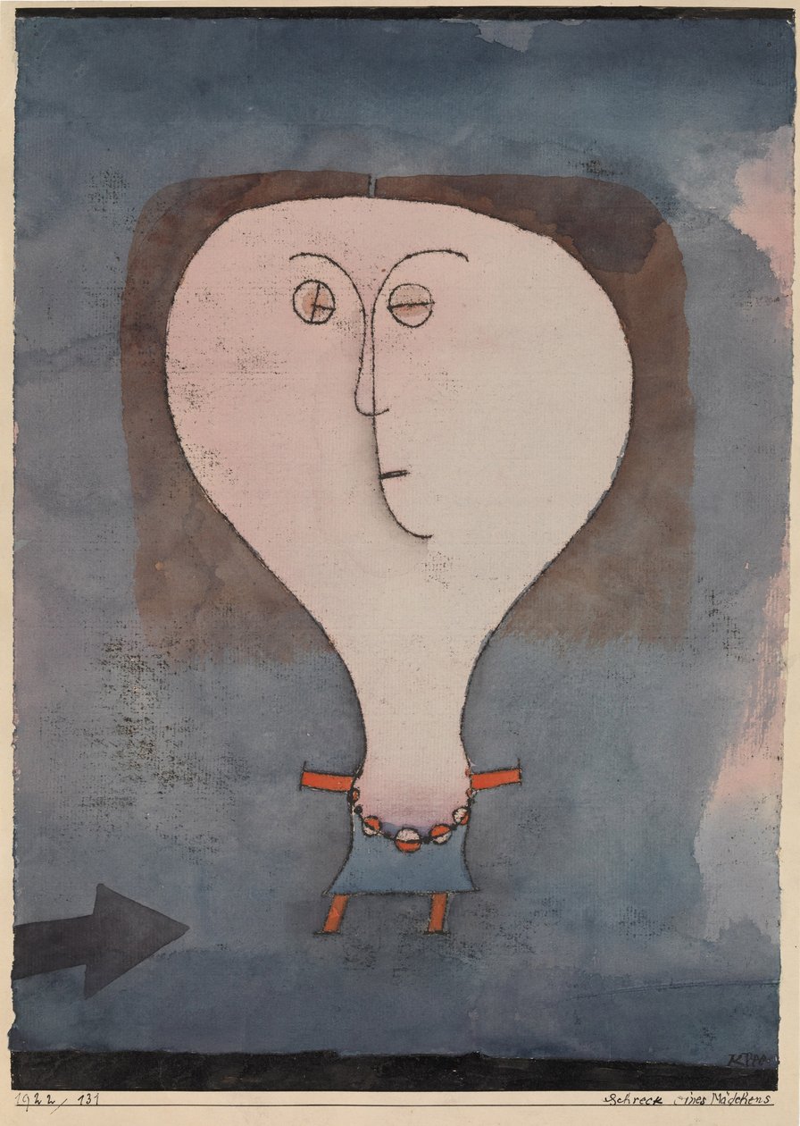 Fright of a Girl by Paul Klee