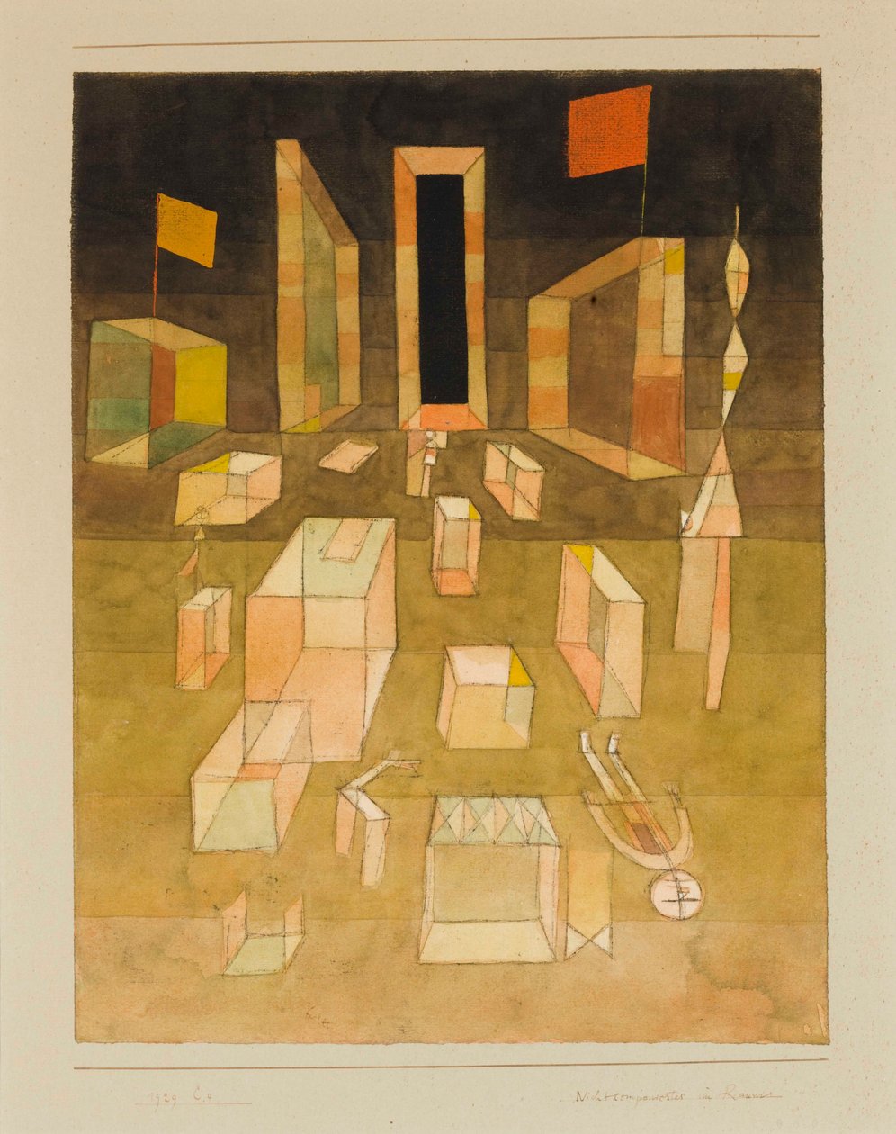 Uncomposed in Space, 1929 by Paul Klee
