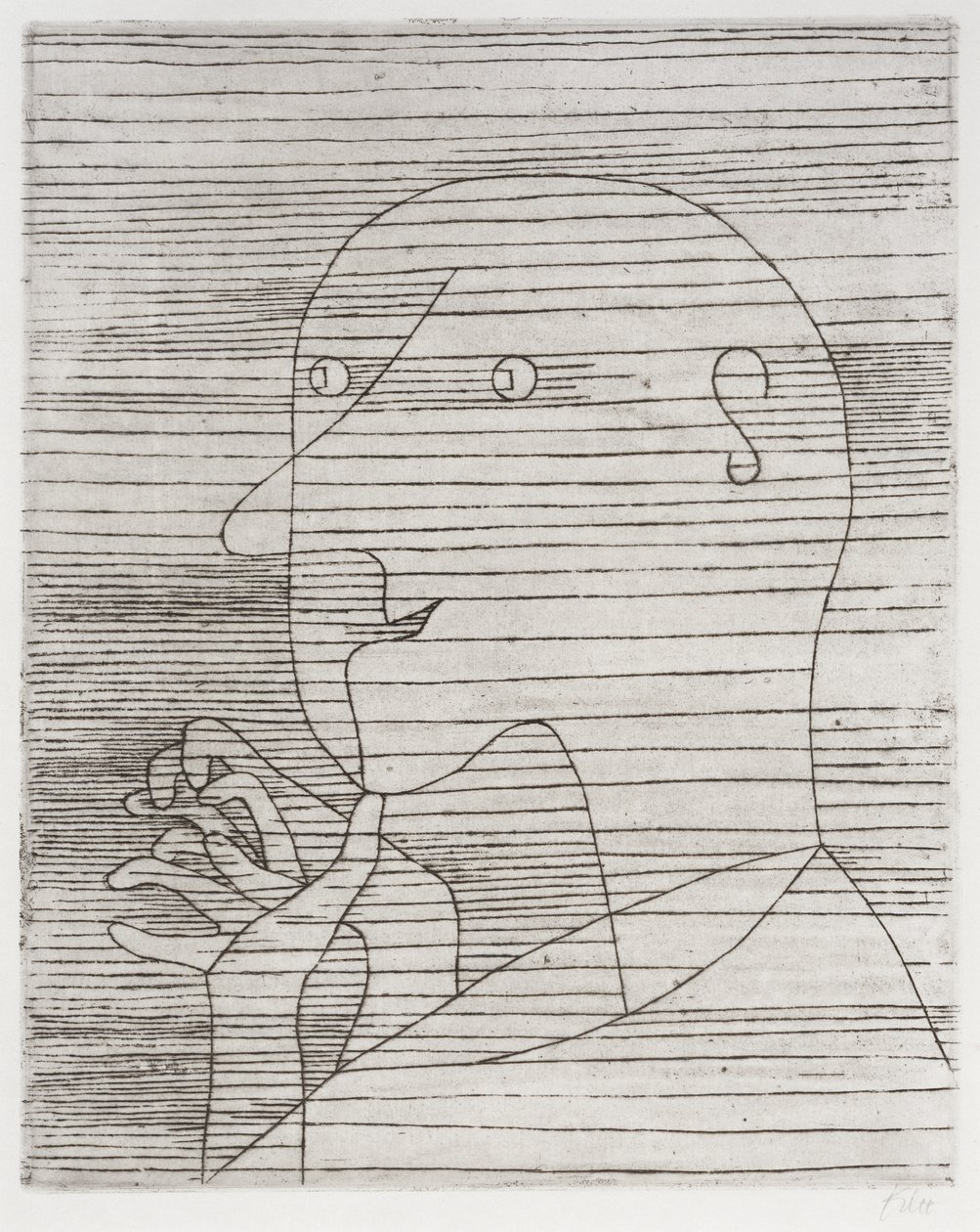 Rechnender Greis by Paul Klee