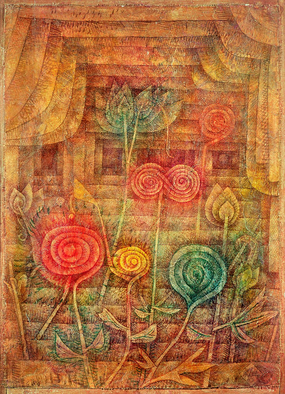 Spiral Flowers by Paul Klee