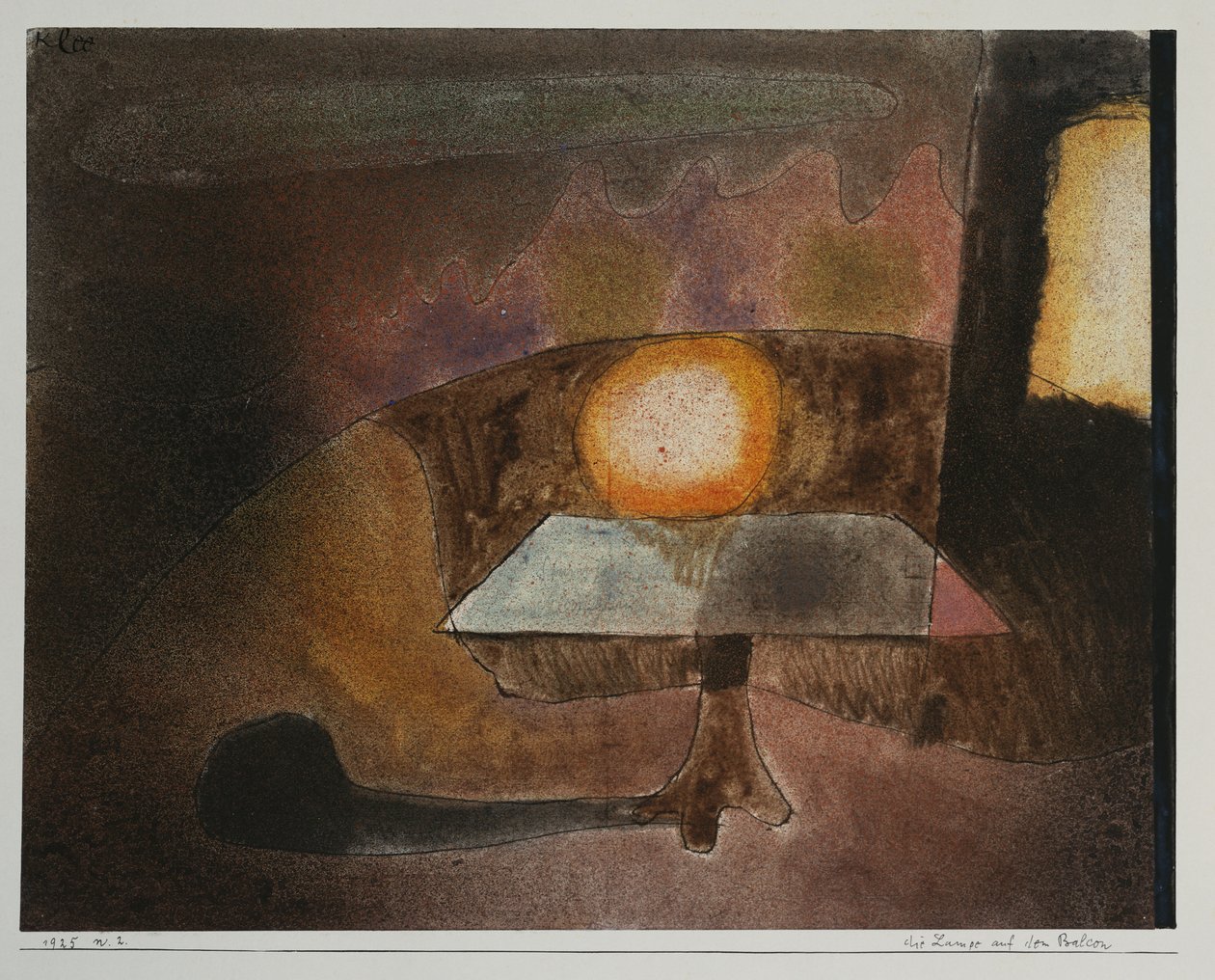The Lamp on the Terrace by Paul Klee