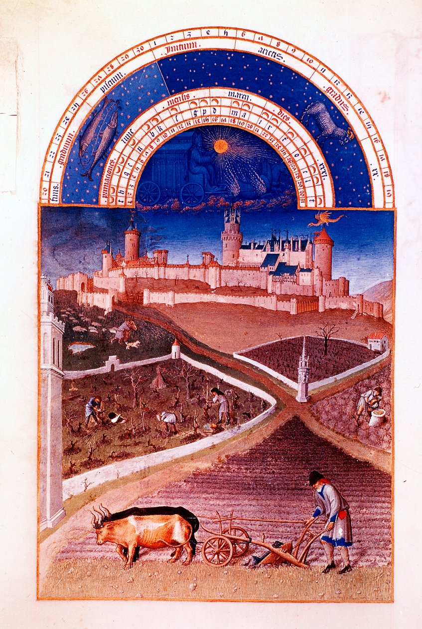 March, 1412-1416 by Paul Limbourg