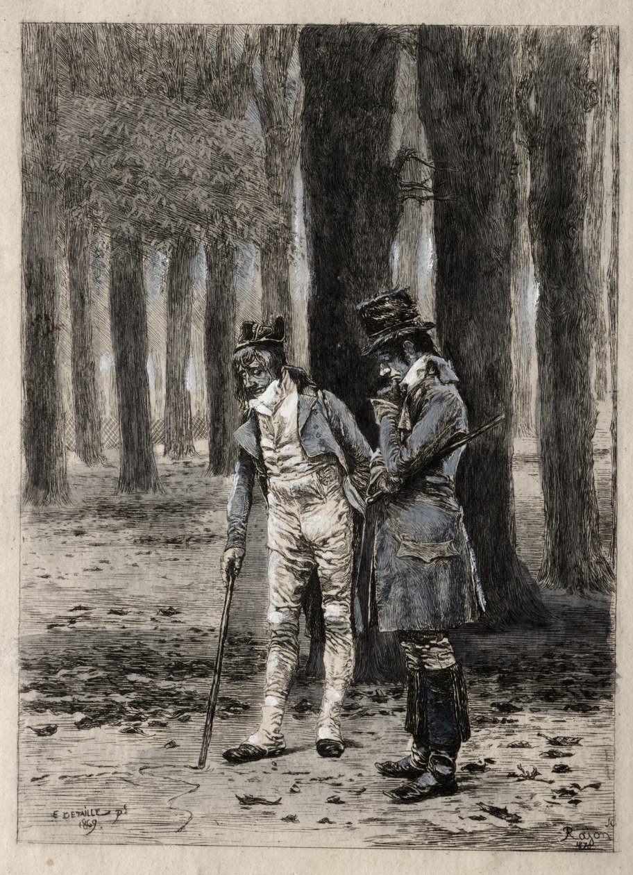 Study of Two Figures by Paul Rajon