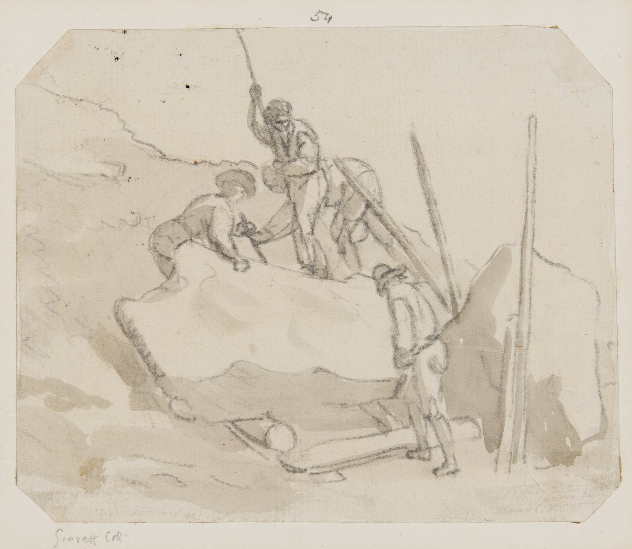 Quarrymen by Paul Sandby