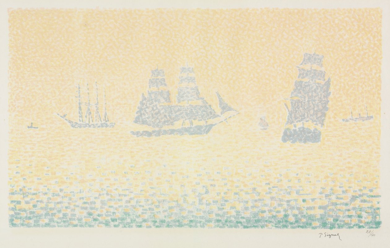 Boats by Paul Signac