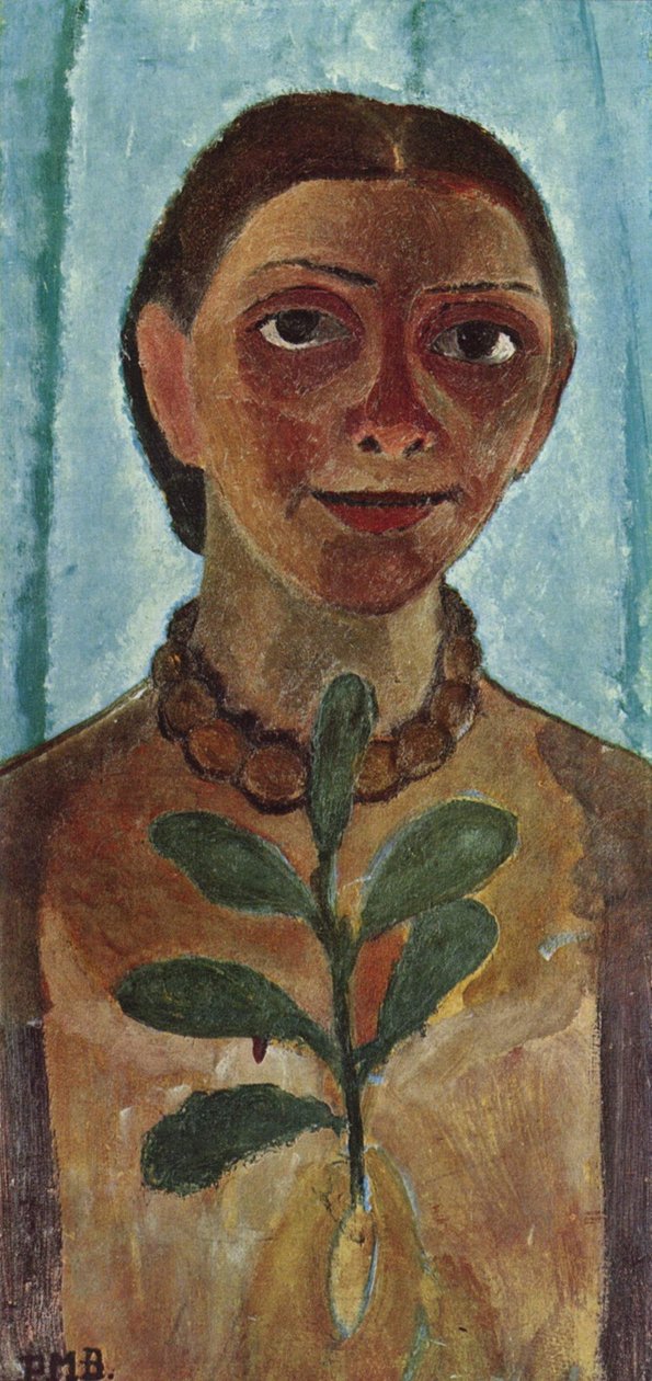 The Painter with Camellia Branch by Paula Modersohn Becker